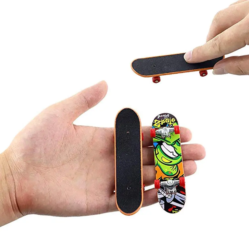 Finger Skateboard Sticker Frosted Funny Cartoon Patterned Finger Skateboard Protective Stickers For Children Wholesale