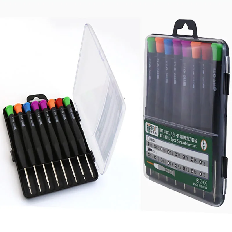 Multifunctional Precision Screwdriver 8pcs Set For iPhone Laptop Mini Electronic Screwdriver Bits Repair Tools Kit Set