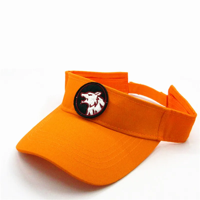 

2020 Cotton Cartoon Wolf Head Embroidery Visors Baseball Cap Adjustable Snapback Cap For Men and Women 253