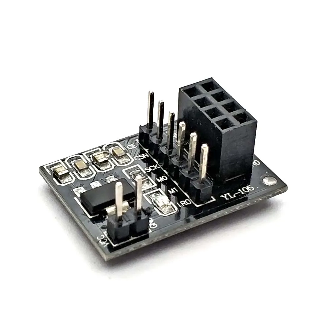 Nrf24l01 módulo adaptador sem fio 3.3 v nova placa adaptador de soquete para 8pin para arduino robô carro 24l01 módulo sem fio