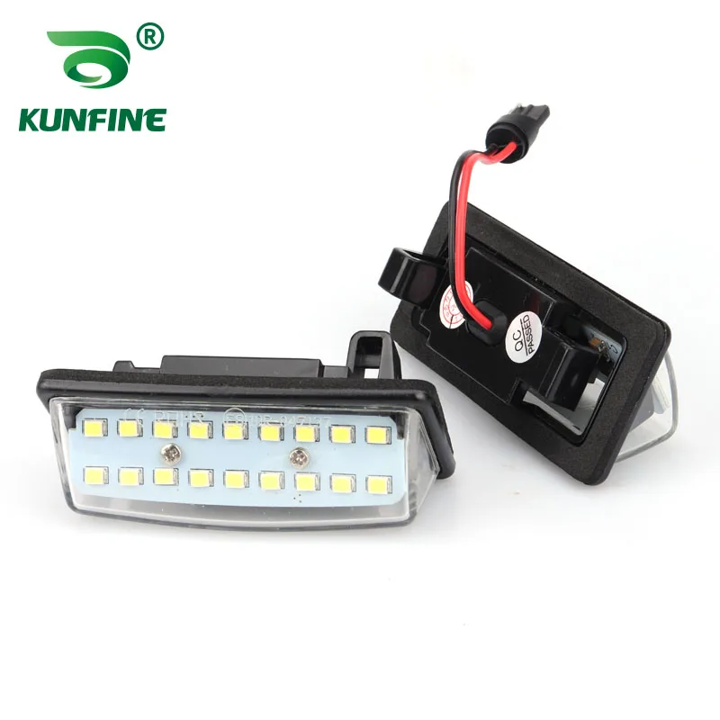 2pcs Car LED Number License Plate Light LED License Lamp for Nissan Tenna Maxima Cefiro Murano Altima Pathfinder Quest Sentra