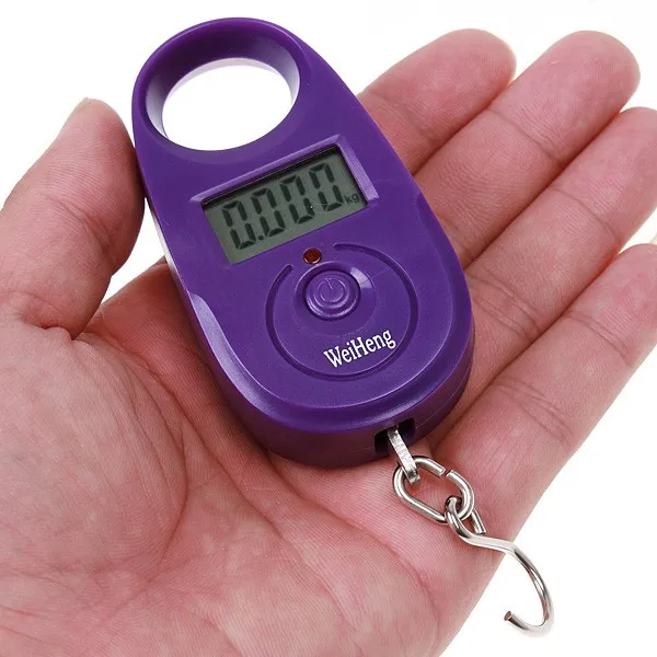 Portable electronic weighing 25kg mini pocket scale gram scales hanging scale luggage weighing fishing express scale