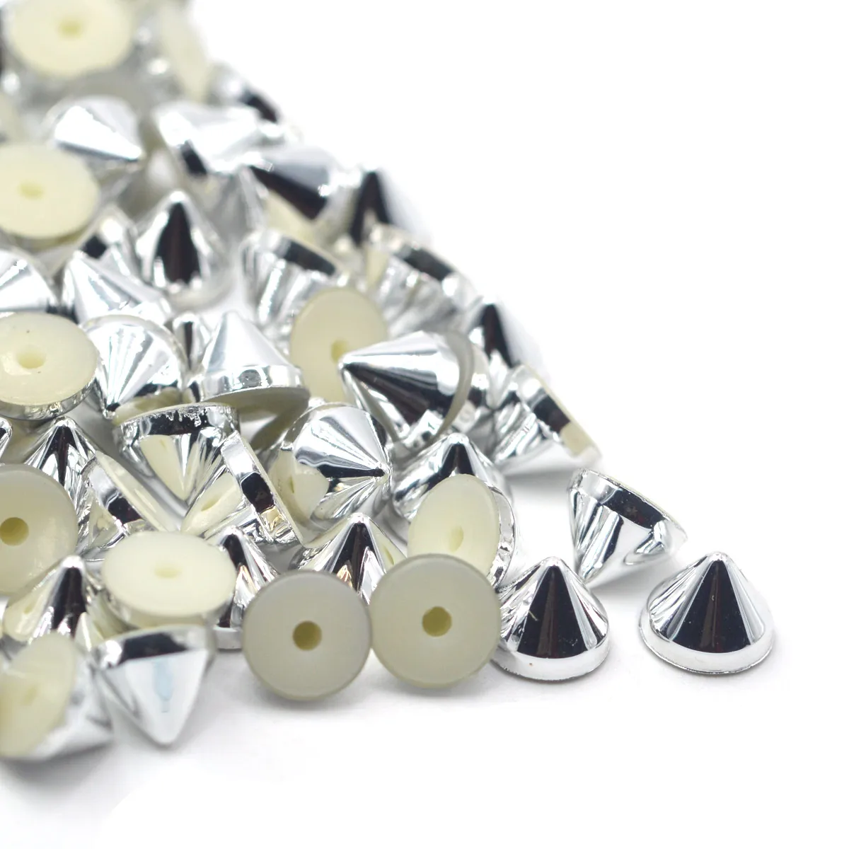 100Sets Cone Punk Studs Rivets Spikes for Shoes Bag Garment Decoration Diy Craft Accessories 6.5x5.5mm Wholesale Wholesale