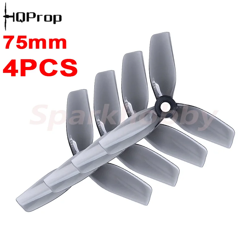 

4PCS/2Pairs HQ Cinewhoop 75mm propeller 3-blade 3inch CW CCW prop High efficiency Mute Ducted propeller for RC FPV racing drone