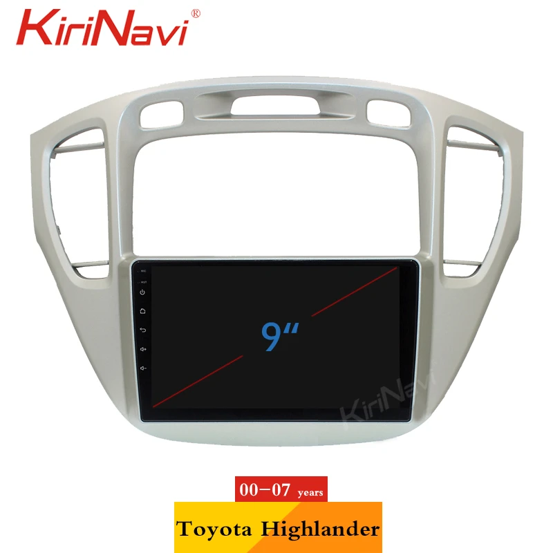 KiriNavi Android 13 Car Radio For Toyota Highlander 2000-2007 Auto GPS Navigation Dvd Player Automotivo Head Unit Stereo 4G DSP