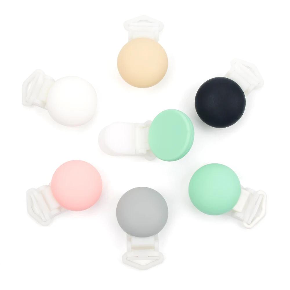 LOFCA Silicone Round clips 1Pcs Jewelry creation clip Pendant necklace accessories clip MultiColor DIY Necklace Pendant Making