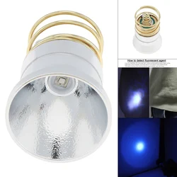 365nm uv lâmpada de lanterna led 3v-8.4v 1 modo p60 gota-no refletor de substituição do tampão da lâmpada para 6p c2 d2 g2 z2/501b 502b 501a 502d