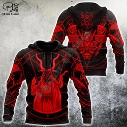 PLstar Cosmos Ghost Gothic Skull Tattoo Retro Vintage Casual Pullover New Fashion Harajuku 3DPrint Men/Women Jacket Hoodies A7