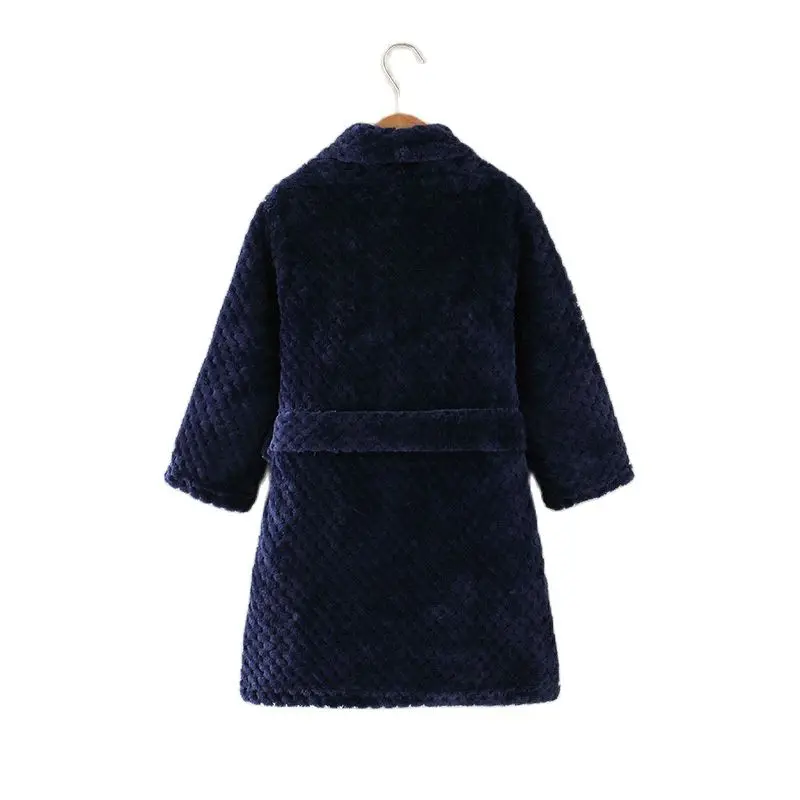 Autumn Winter Kids Sleepwear Robe Boys Flannel Warm Bathrobe  Girls 3-18 Years Teenagers Children Pajamas Baby Teen Jacket Coat