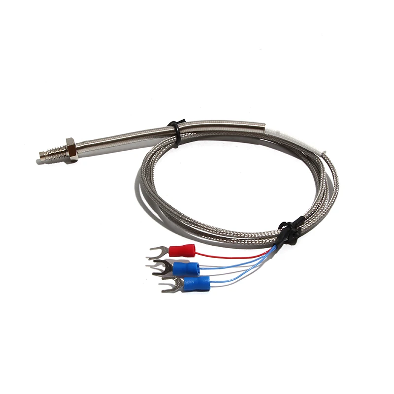 LUJINXUN PT100 M6*1mm M6*1.25mm Screw Thermocouple Probe Temperature Control Sensor -50--420C Thermal Resistance 1pc