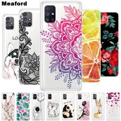 삼성 M51 케이스 투명 소프트 TPU 실리콘 전화 커버 삼성 갤럭시 S21 FE / S20 FE 5G 케이스 M51 M 51 Clear Funda