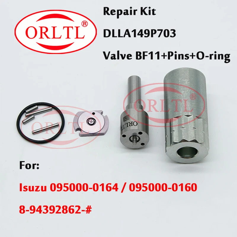 

Repair Kits Nozzle DLLA149P703 093400-7030 Diesel Injector Control Valve For Isuzu 095000-0164 095000-0160 8-94392862-#