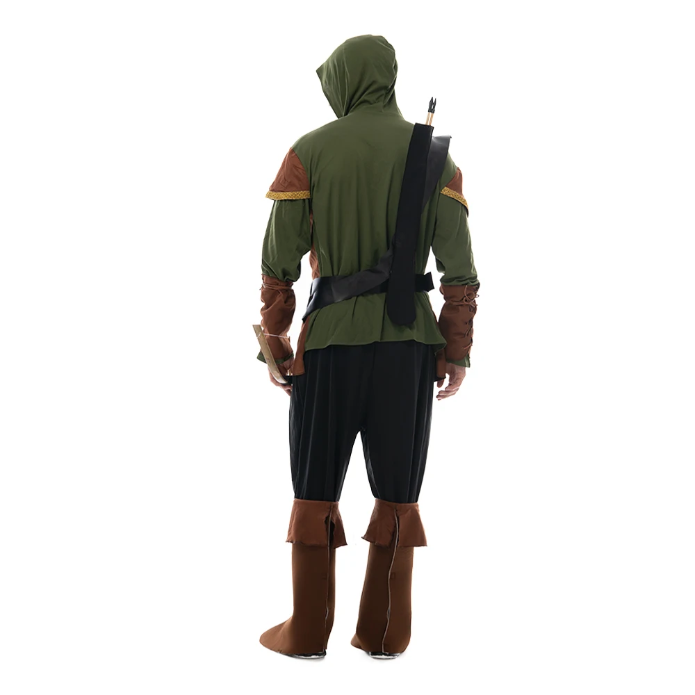 Snailify männer Archer Kostüm Wald Hunter Robin Hood Cosplay Für Halloween Purim Erwachsene Karneval Party Outfits Köcher