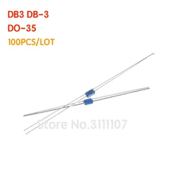 100PCS/LOT DB3 DB-3 Diac Trigger Diodes DO-35 DO-204AH 100%NEW & high quality