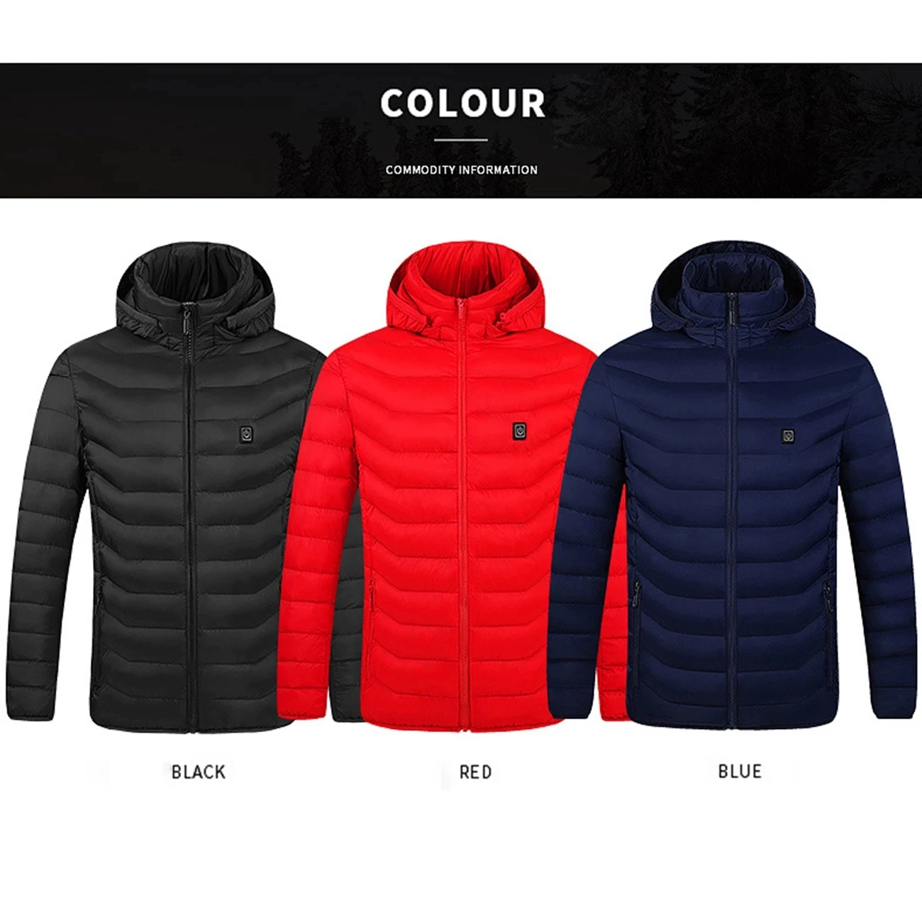 8 Areas Heated Jackets USB Men\'s Women\'s Winter Outdoor Electric Heating Jackets Warm Sprots Thermal Coat Clothing Heatable Vest