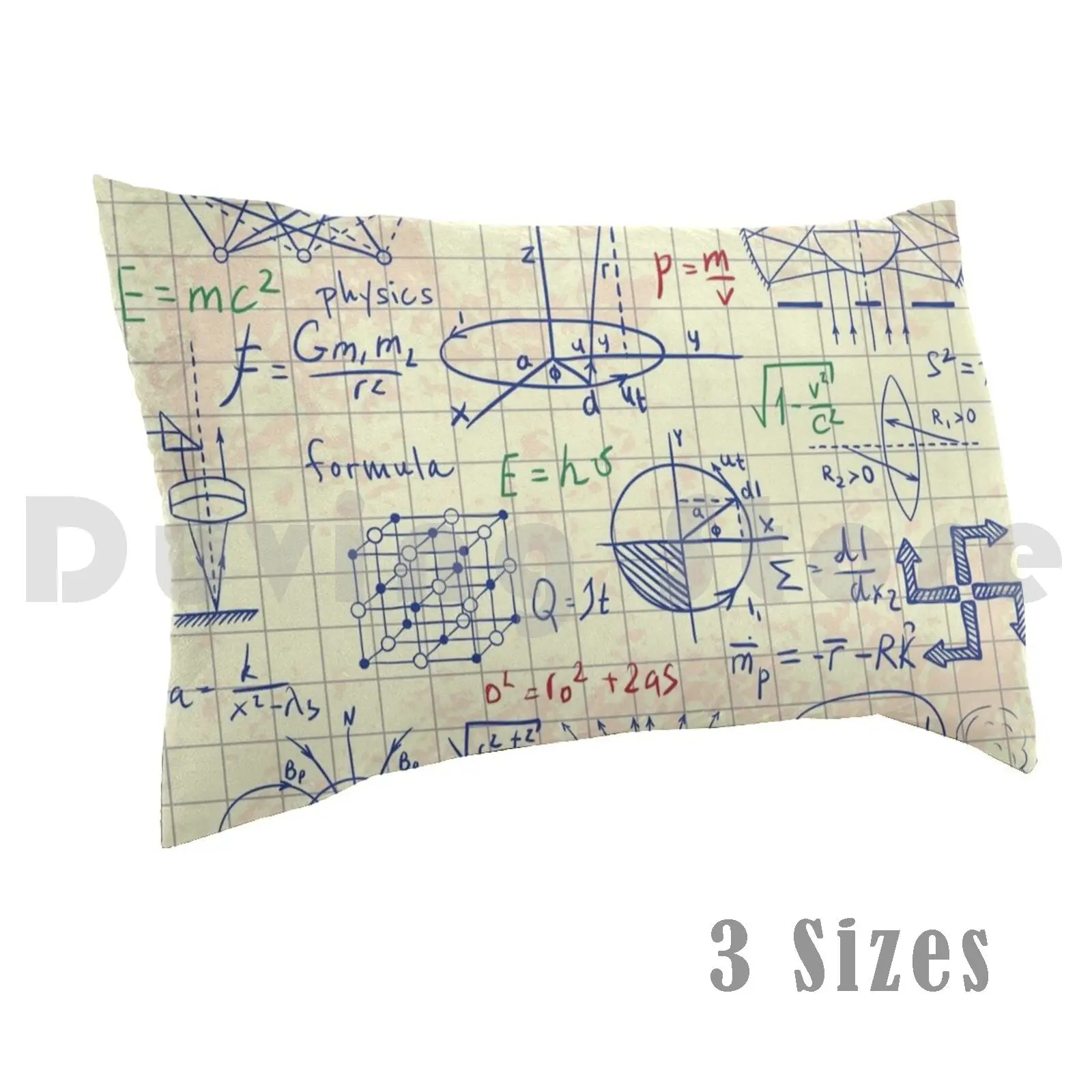 Pillow Case Physical Formulas , Graphics And Scientific Calculations. Back To School