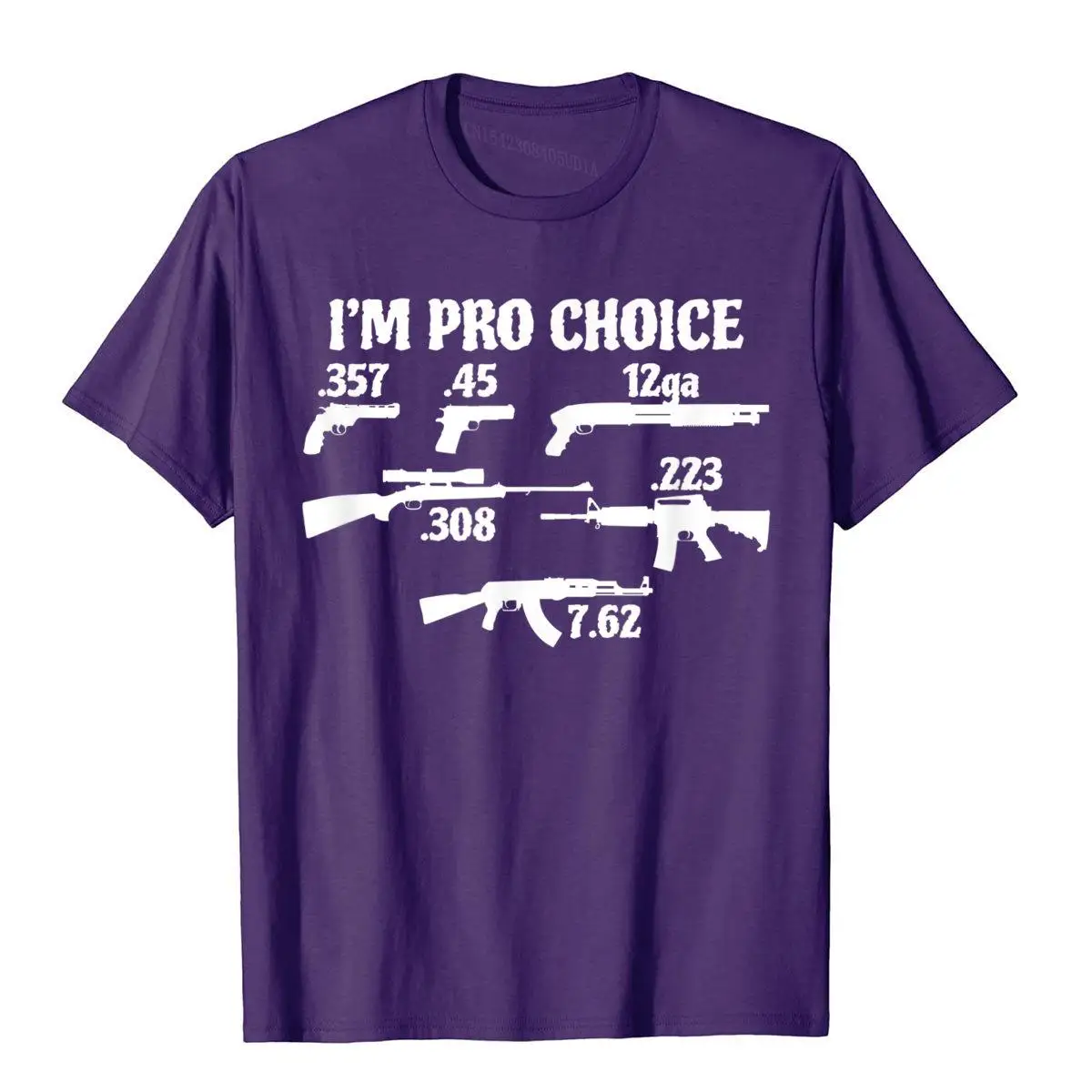 I'm Pro Choice Pick Your Caliber Pro Gun 2A Supporter Gift T-Shirt Hip Hop T Shirt Coupons Tops Shirt Cotton Men Birthday