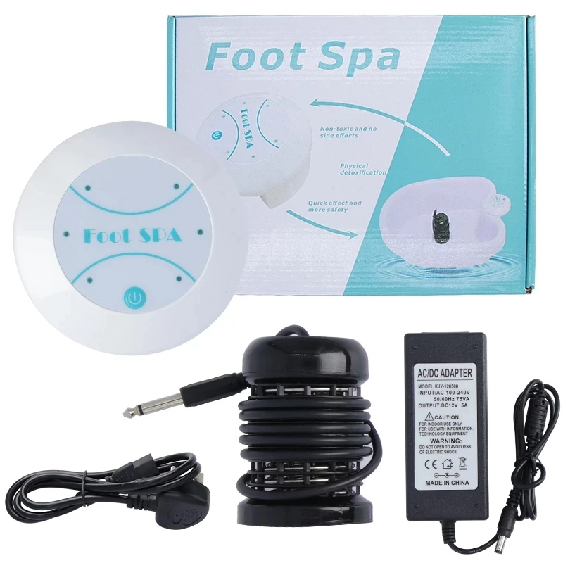 Electric Mini Foot Spa Bath Massager Machines Detox Ionic Cleanse Vibrat FootBath Whirlpool  Arrays Aqua Pressotherapy Therapy