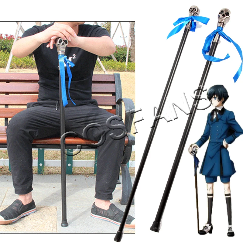 

Black Butler kuroshitsuji Ciel Phantomhive Cosplay Costume crutch emboitement Sebasti Kuroshitsuji Aristocrat Cosplay Props