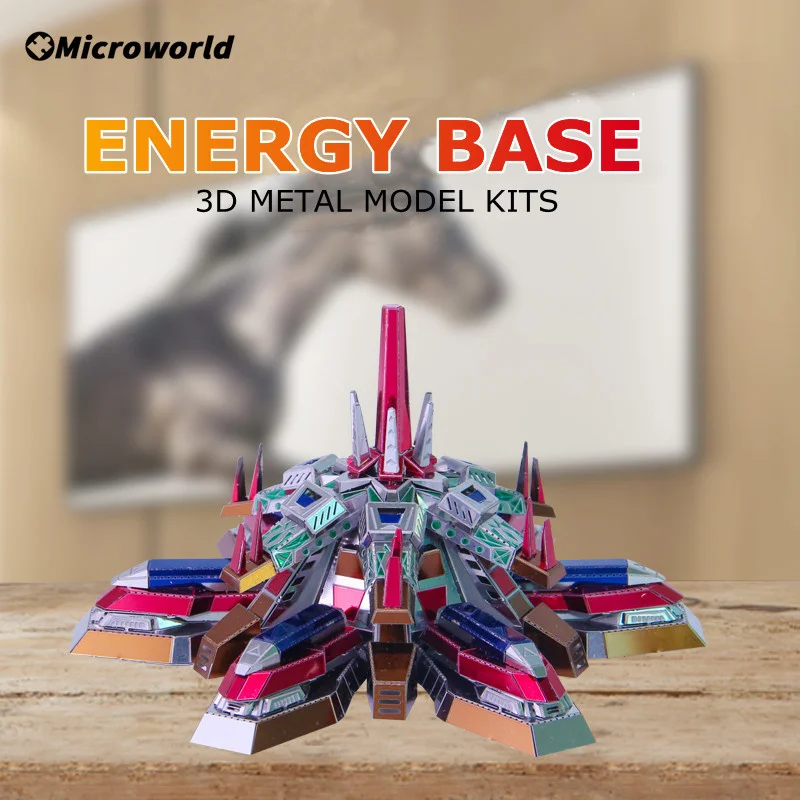 Microworld 3D Metal Puzzle Energy Spacecraft Model Kits DIY Colorful Jigsaw Educational Toys Christmas Gift For Children Adult