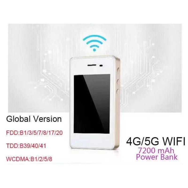 Mobile Hotspot G2 Pro Portable Mobile Wireless Modem Mini 4G LTE Wifi Sharing Simcard Router 7200mAh