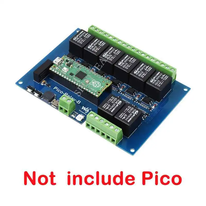 Raspberry Pi Pico Industrial  8-Channel Relay Module Power Supply Isolation Photocoupler Isolation