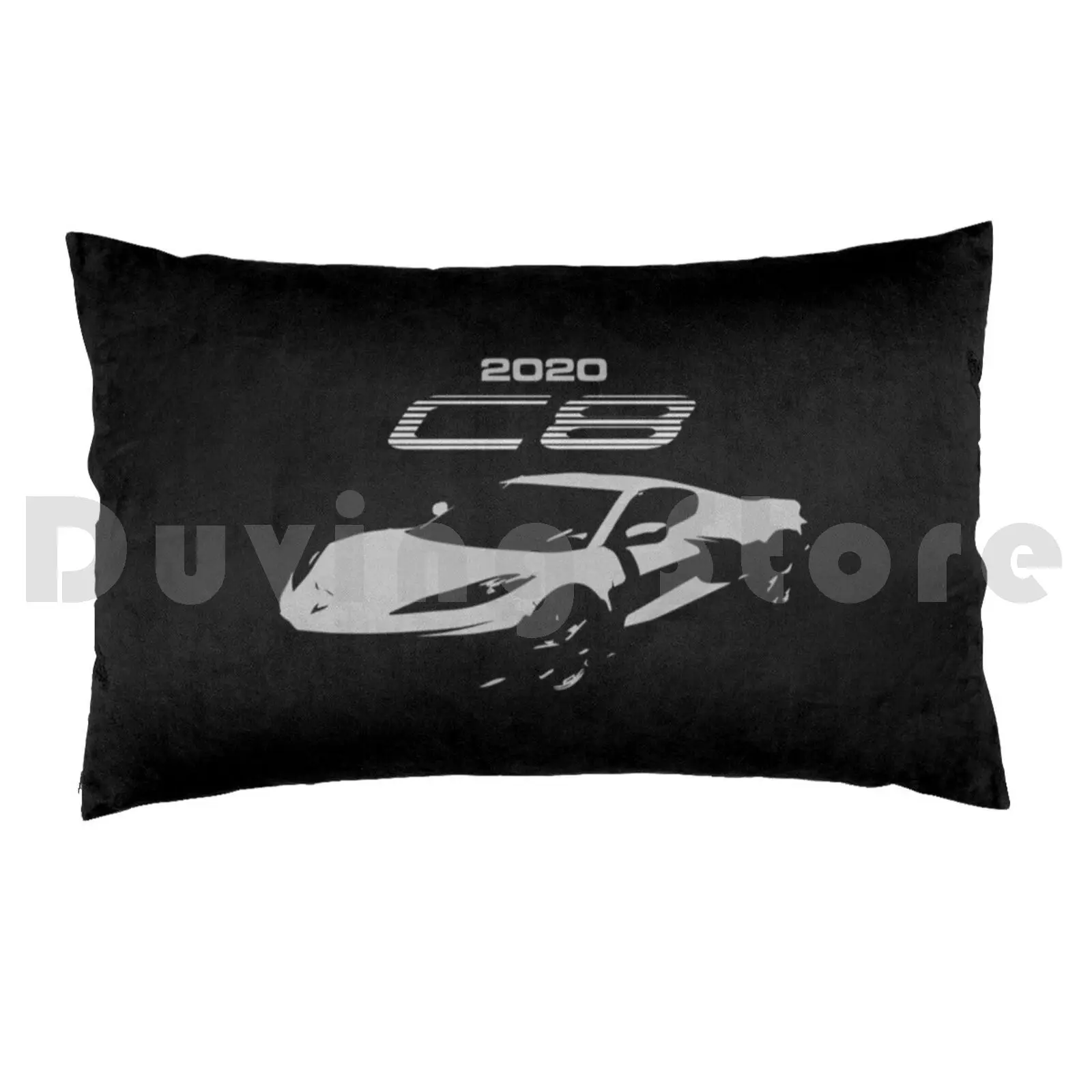 2021 Corvette C8 Stingray 8th Generation Pillow Case Printed 50x75 C8 Corvette C8 Corvette Stingray C8 Mid