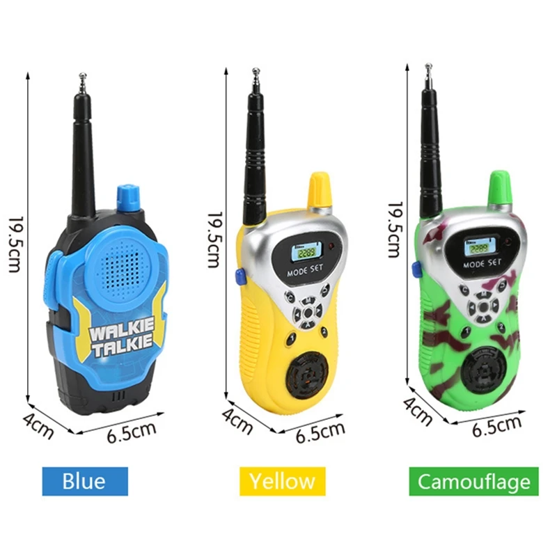 2Pcs Kids Toy Mini Walkie Talkie Hot Sale Intercom Electronic Interphone Transceiver Pmr Woki Toki 2 Way Radio Children Gift