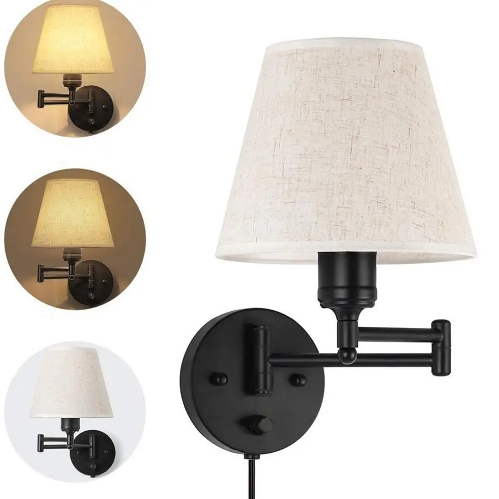 2 packs lâmpada de parede elegante retro hotel quarto cabeceira luz personalidade retro lâmpada de parede quarto do hotel lâmpada de cabeceira luz