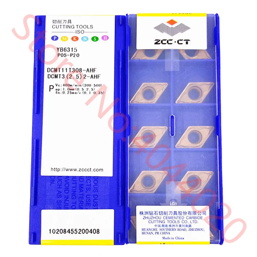 ZCC.CT DCMT11T302 DCMT11T304 DCMT11T308-AHF YB9320 YB6315 Carbide Insert DCMT Inserts