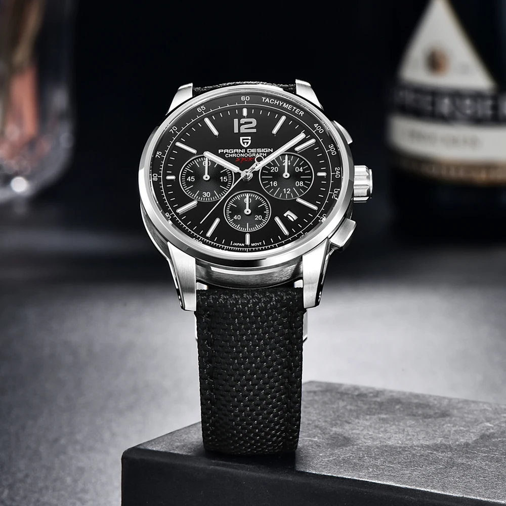 Imagem -05 - Pagani Design-mens Sports Chronograph Quartz Wristveres Relógios Impermeáveis Vidro de Safira Top Luxo Negócios Homens