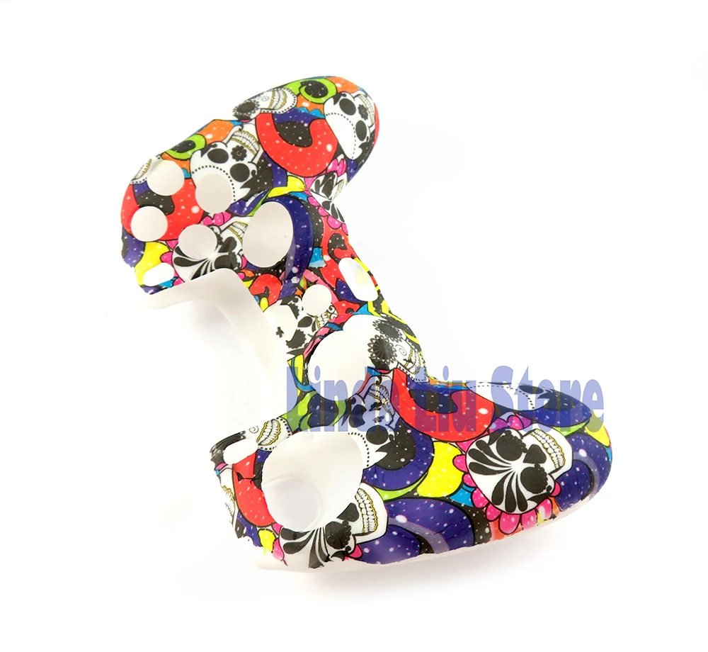 PS4 PS4 프로 게임 컨트롤러에 대 한 10pcs 다채로운 비 슬립 부드러운 실리콘 보호 피부 커버 케이스 뜨거운 판매