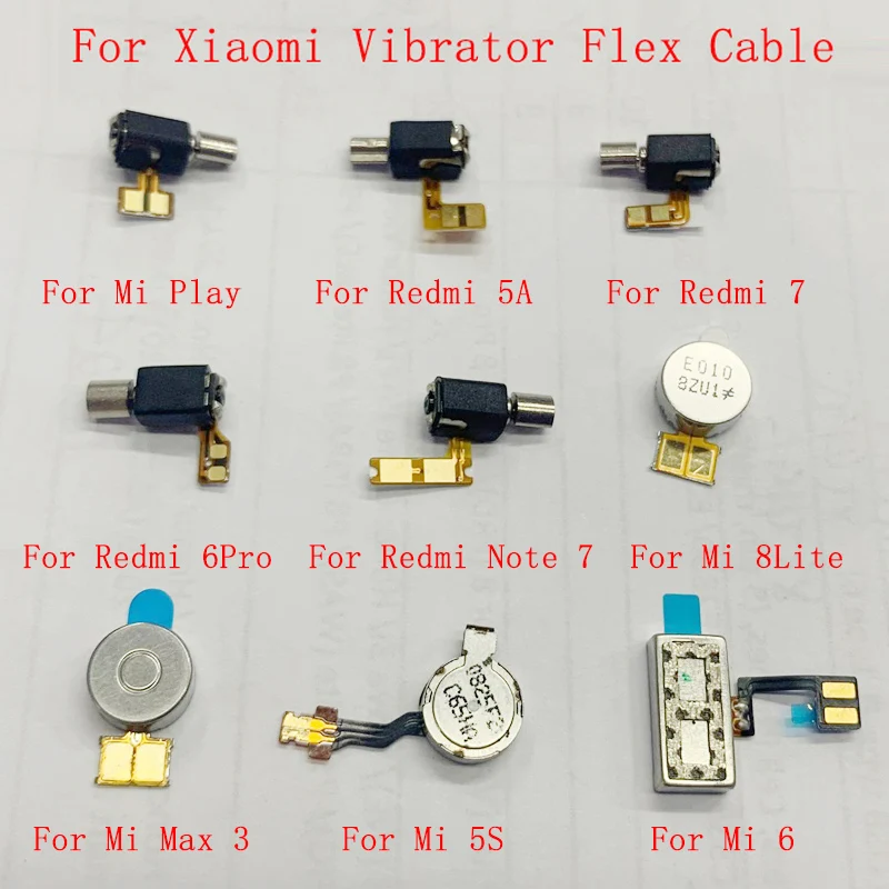 Vibration Motor Vibrator Module Flex Cable For Xiaomi 5 6 A2 8 9 Max 3 Mix 3 Play Redmi K20 5A 7 6Pro Note 7 Replacement Part