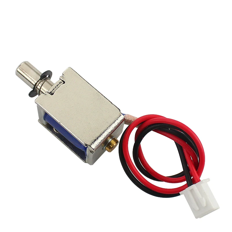 DC mini push-pull electromagnet 12v solenoid magnetic coil stroke 4mm electric retractable magnet small electromagnet