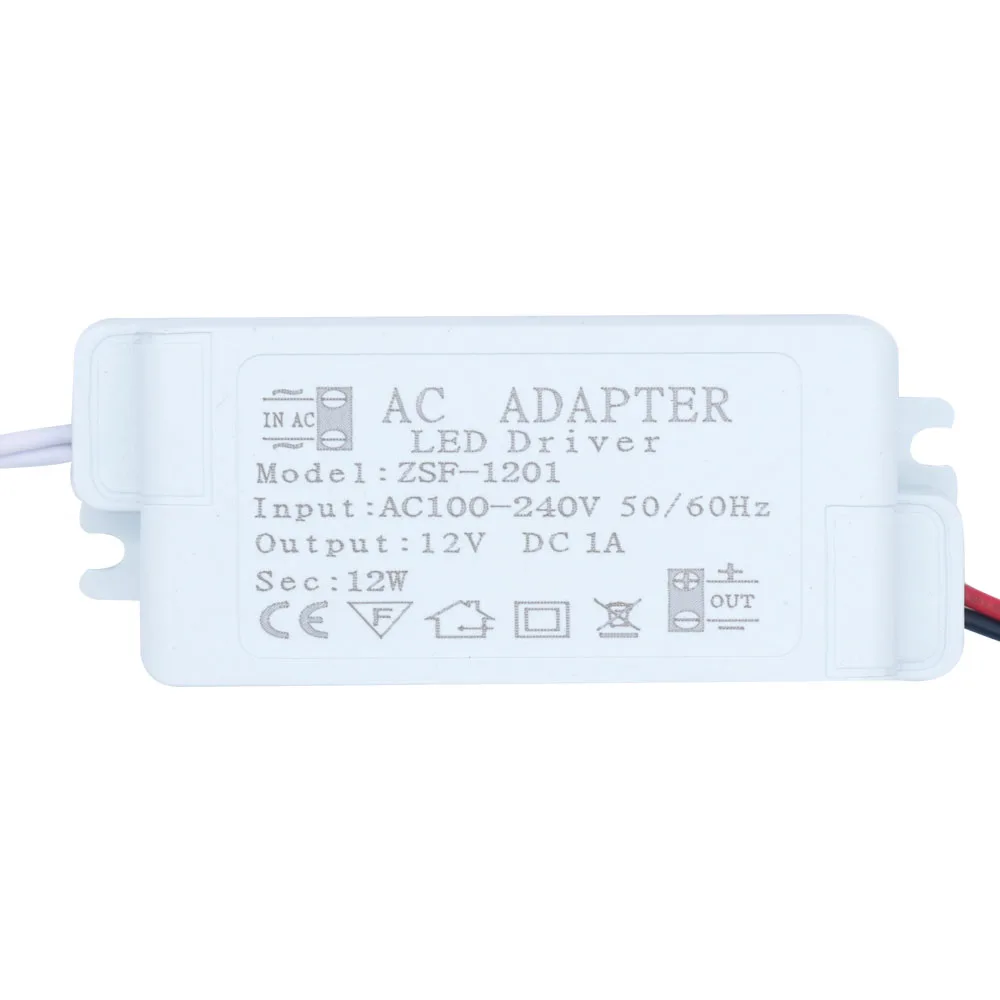 New 12V LED Driver 60W 48W 24W 12W 6W 1A 2A 3A 5A For LEDs AC220V to 12V Power Supply Constant Control Lighting Transformers