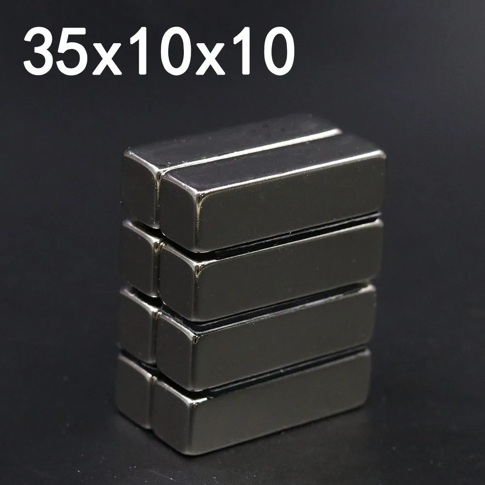 

20/50Pcs 35x10x10 Neodymium Magnet 35mm x 10mm x 10mm N35 NdFeB Block Super Powerful Strong Permanent Magnetic imanes