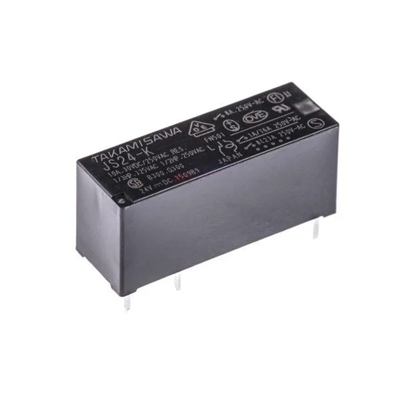 5PCS/Lot 100%Original New TAKAMISAWA JS5N-K 5VDC JS12-K 12VDC JS24N-K 24VDC DIP-5 8A Power Relay