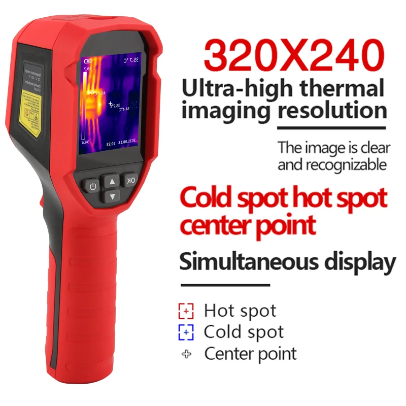 Imagem -03 - Uni-t Uti120s Termovisor Infravermelho Circuito Pcb Teste Industrial Tubo de Aquecimento de Piso Teste Temperatura Câmera Térmica