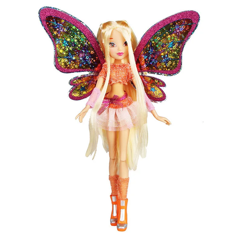 28cm High Believix Fairy&Lovix Fairy Rainbow Colorful Girl Doll Action Figures Fairy Bloom Dolls with Classic Toys for Girl Gift