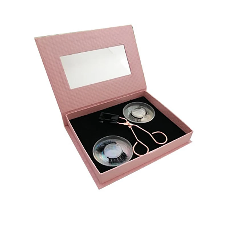 Kit d'outils pour cils magnétiques, cils épais naturels, ensemble court avec 2 paires de faux cils, sans colle, sans eye-liner, quantique longue durée