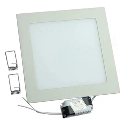 Kwadratowa lampa panelowa LED 3W 6W 9W 12W 15W 25W wpuszczone W sufit Panel świetlny Ultra cienki 110V 220V oświetlenie wewnętrzne do wystroju domu