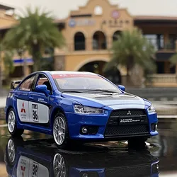 1:32 Mitsubishi Lancer Evolution GT3 Metal Alloy Diecast Car Model Miniature Model With Sound Light Model For Children Car