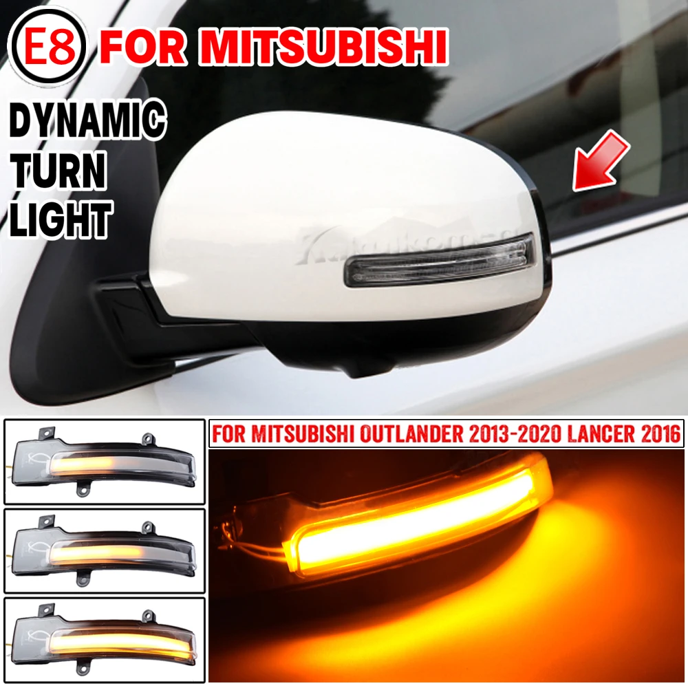 8351A135 8351A136 For Mitsubishi Outlander ASX 2013-2020 Lancer 2016 LED Dynamic Turn Signal Light Side Mirror Blinker Indicator
