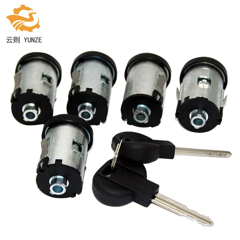 9170.AY DOOR LOCK BARREL SET 5PCS FOR FIAT SCUDO CITROEN XM XANTIA SYNERGIE DISPATCH JUMPY 1995-2007