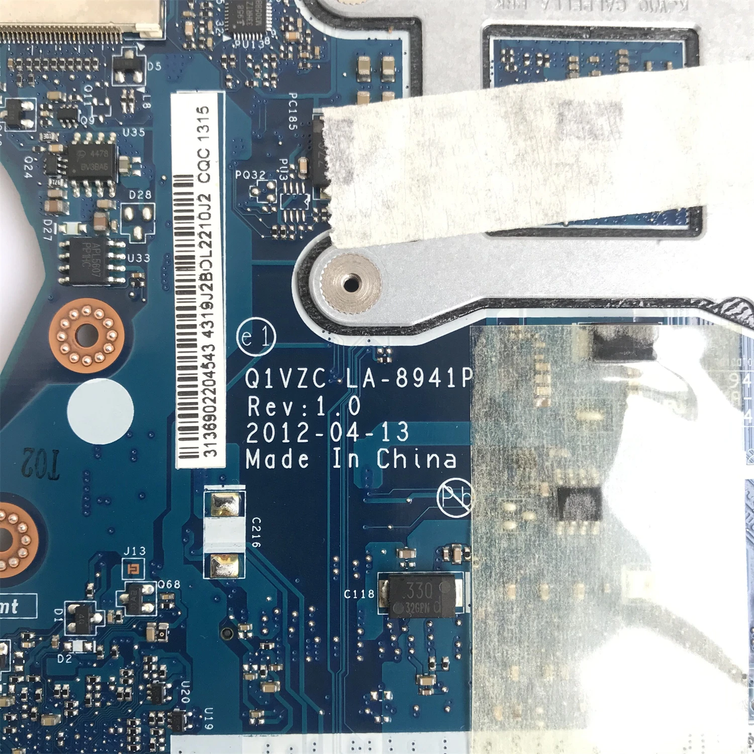NBSH511001-placa base para portátil Acer ASPIRE One 756 V5-131, V5-171 Q1VZC, CPU Intel Celeron de doble núcleo, probado al 100%