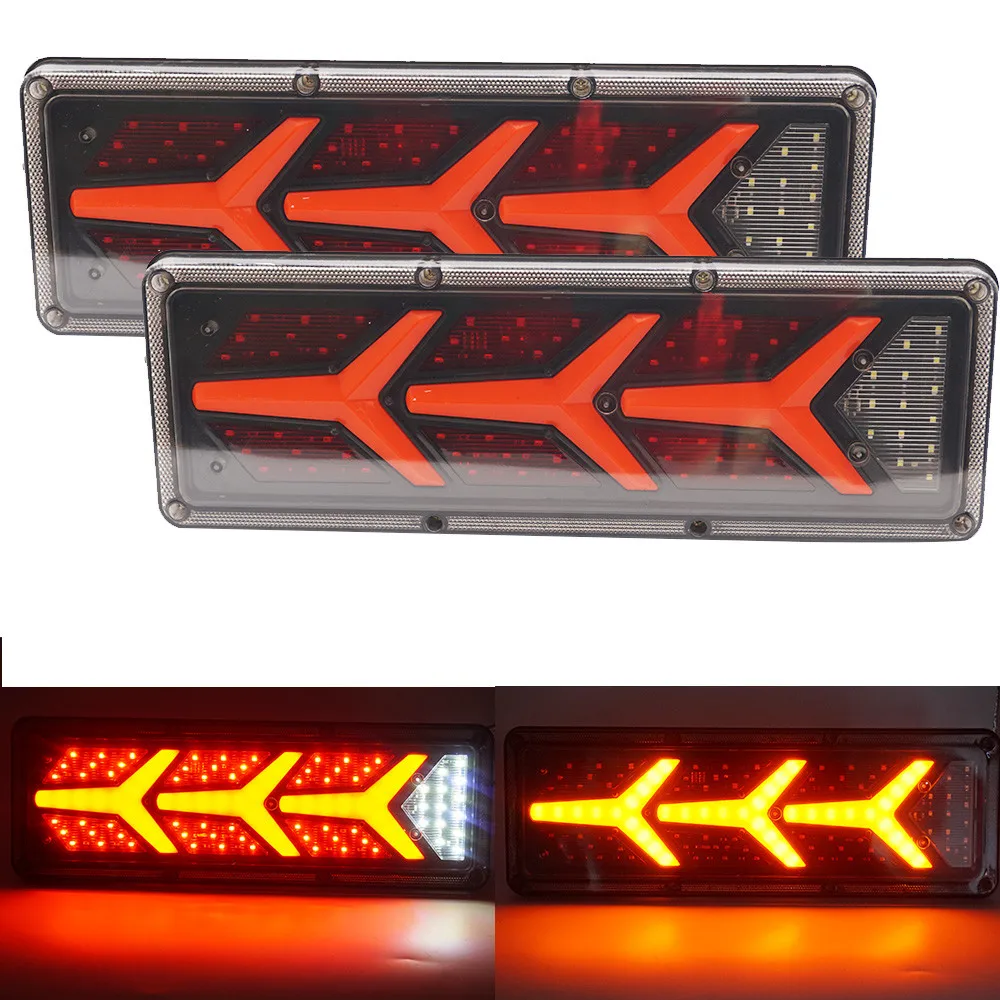 

2x 12/24V Led Car Rear Light Super Bright Flow Steering Turn Signal Lamp for Truck Trailer Caravan UTE Camper Fog Lamp Taillight