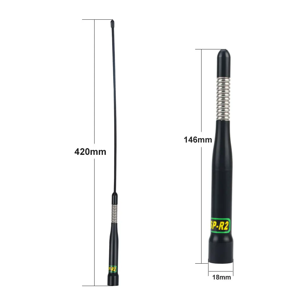 Original Nagoya SP-R2 High Gain Dual Band VHF/UHF 144/430MHz 2.15/5 dB  Mobile Radio Antenna PL259 Connector