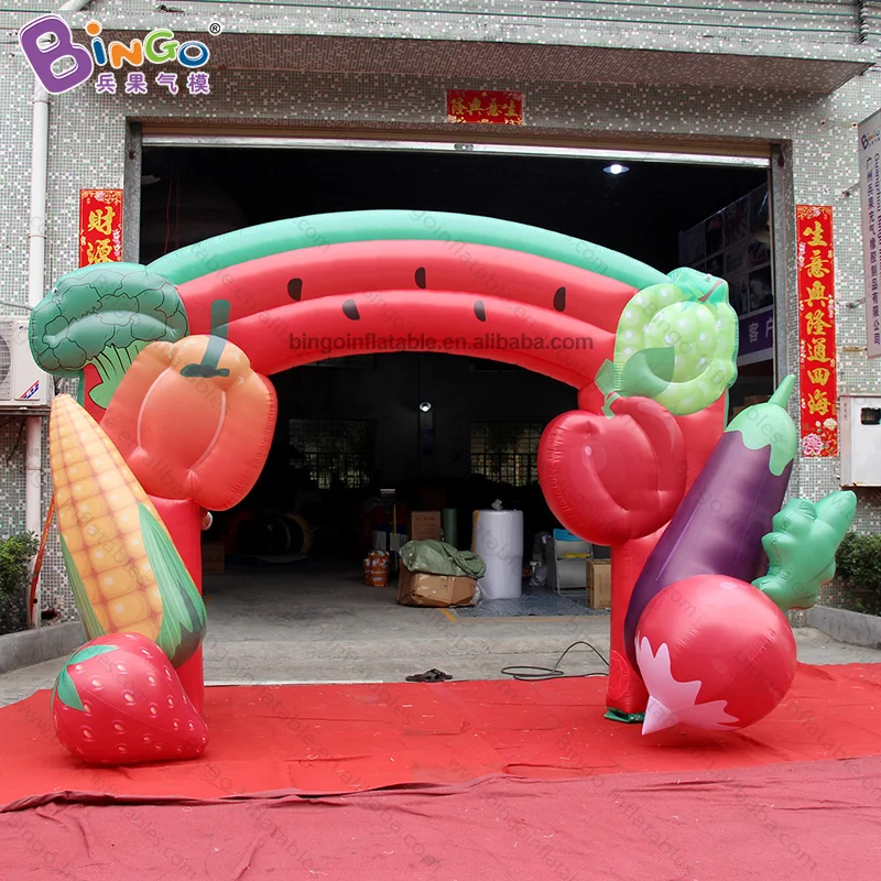 

Promotion Price 4.35x2.8mH Inflatable Vegetable Arch For Vegetable Exhibition Party Decoration / Giant Inflatable Archway Toys