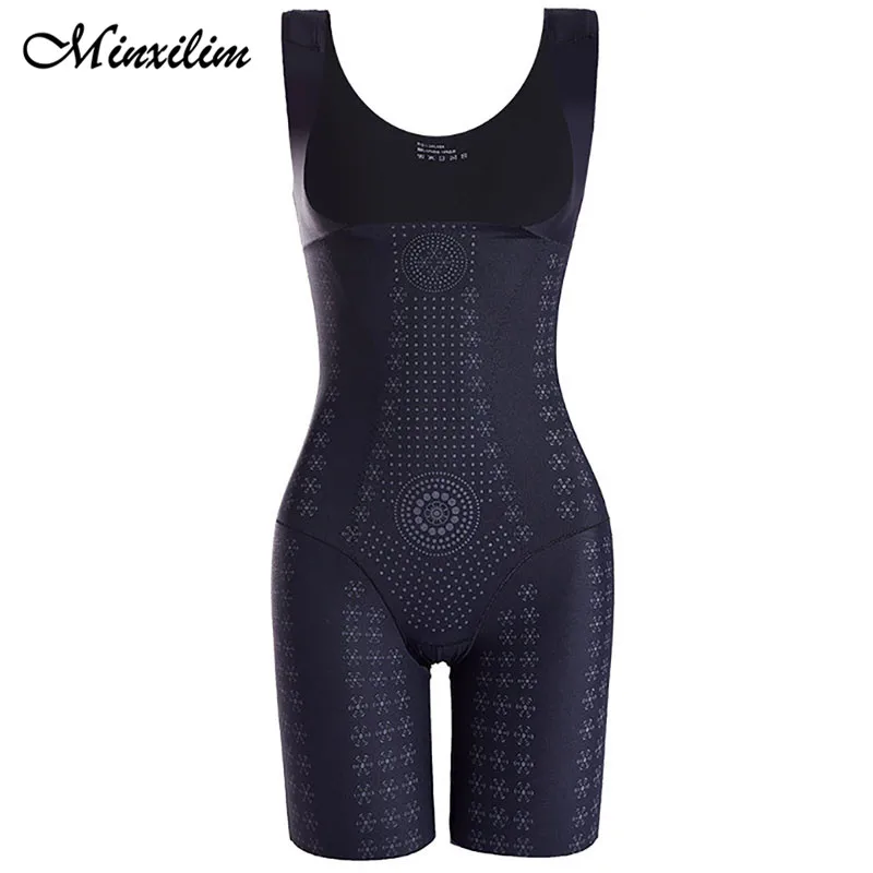 

Minxilim Bodysuits Shapewear Sleeveless Body Shaper Butt Lifter Pulling Corset Tummy Slimming Women Corrective Posture Underwear