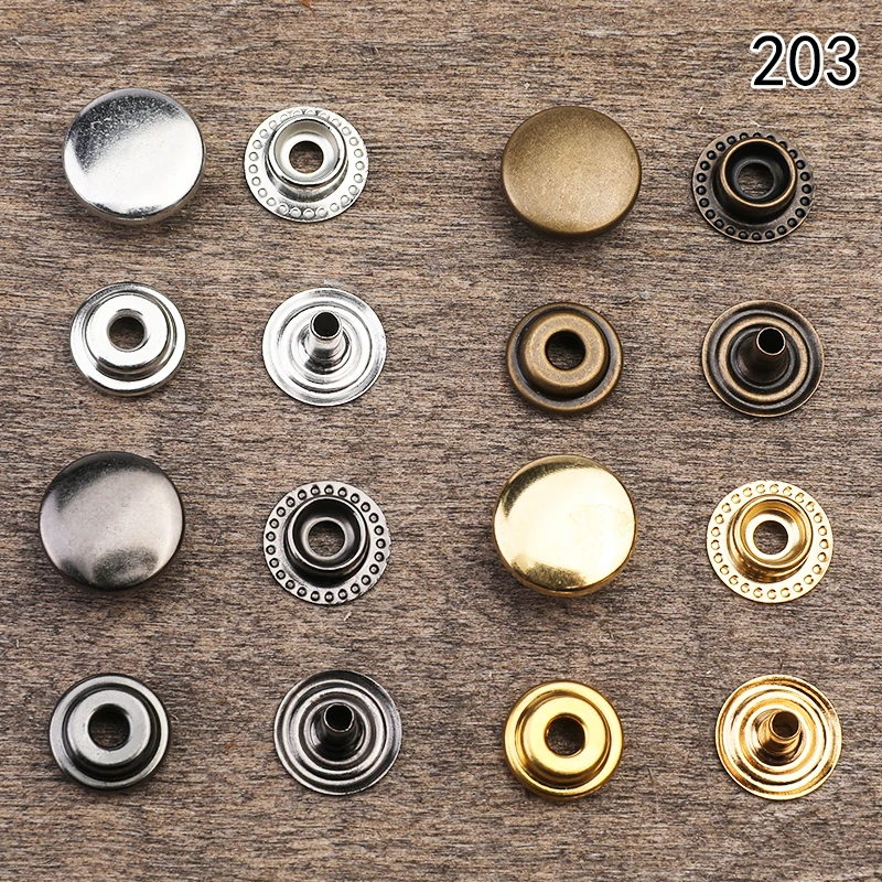 LMDZ Leather Snap Fasteners Kit 9mm/10mm/12mm Metal Button Snaps Press Studs Leather Snaps for Clothes